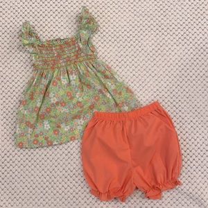 Girl’s Matching Floral Set